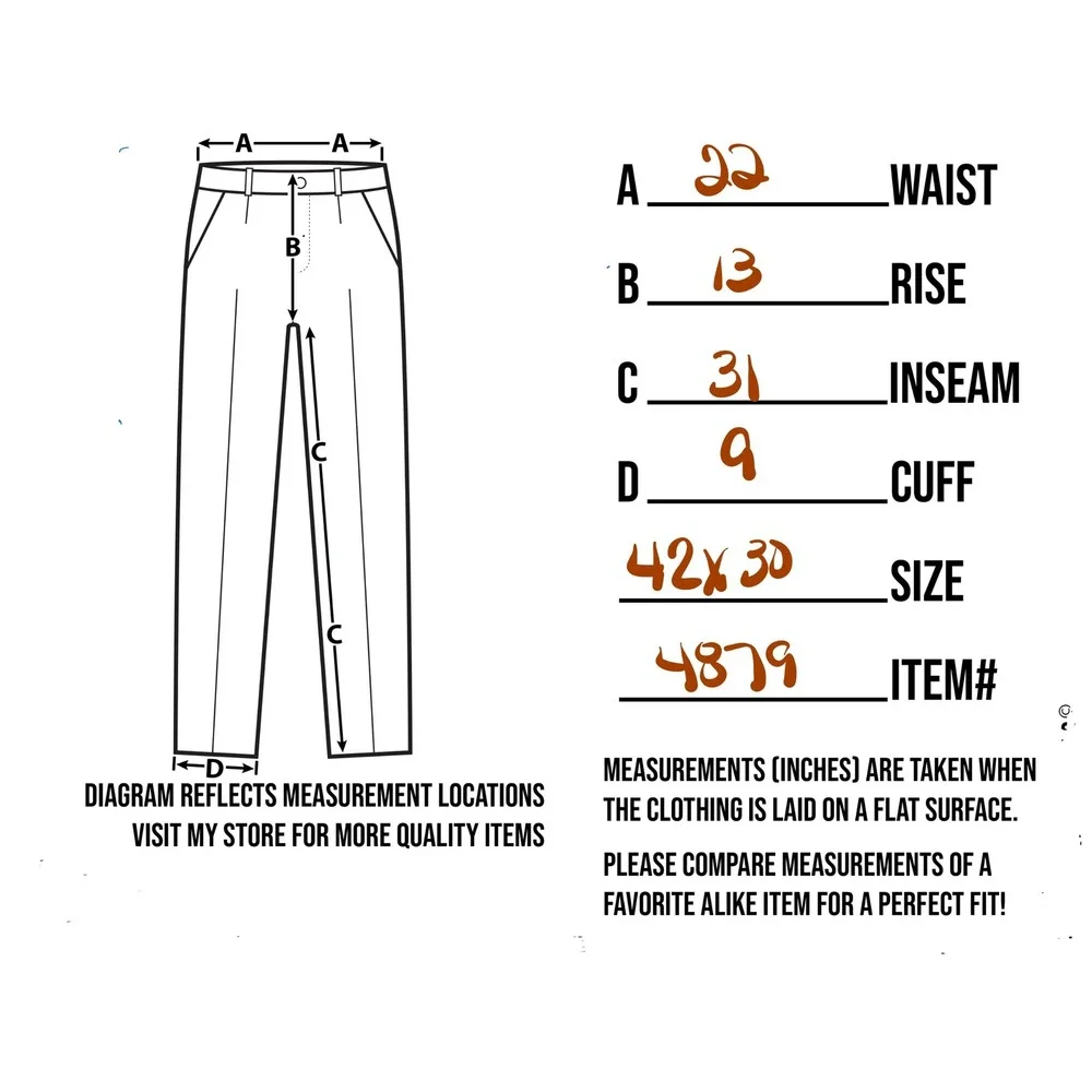 Blue Mountain Mens Canvas Utility Work Pants Brown 42x30